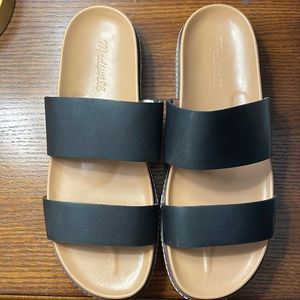 Madewell The Charley double strap slide sandal 9.5